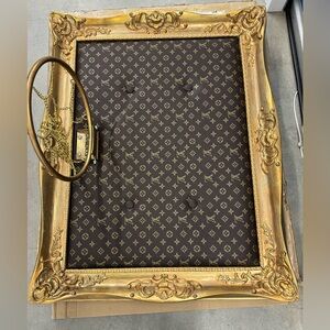 Louis Vuitton Gold and Brown Decorative Frame